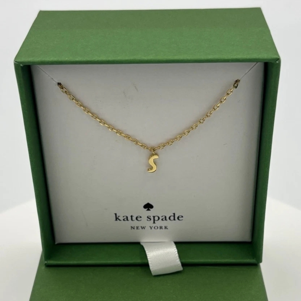 Kate Spade Gold 'S' Pendant Necklace